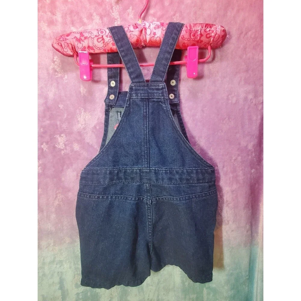The Children's Place Emoji Patch Baby Girls' Shortall Story Blue 5T